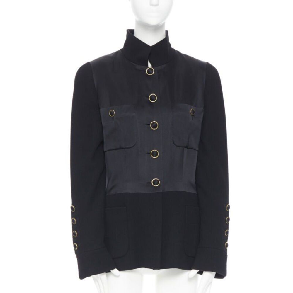 Chanel Silk Satin Mandarin Jacket